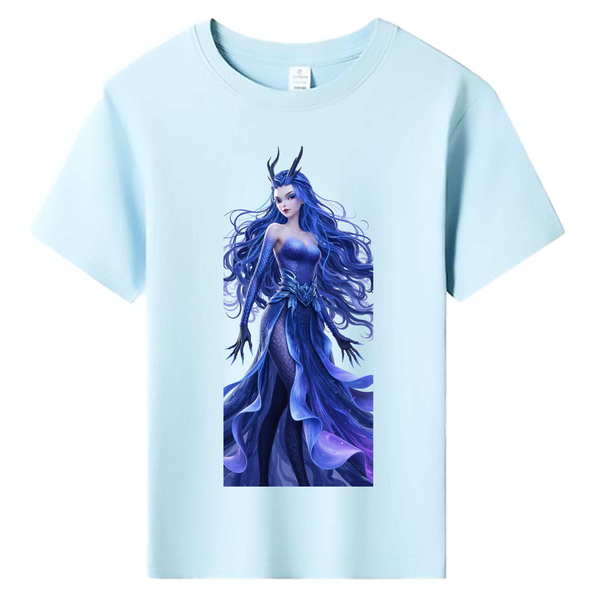 （画像用） Ne Zha 2 ナタ 魔童の大暴れ 綿100％キッズTシャツ（フロントプリント）